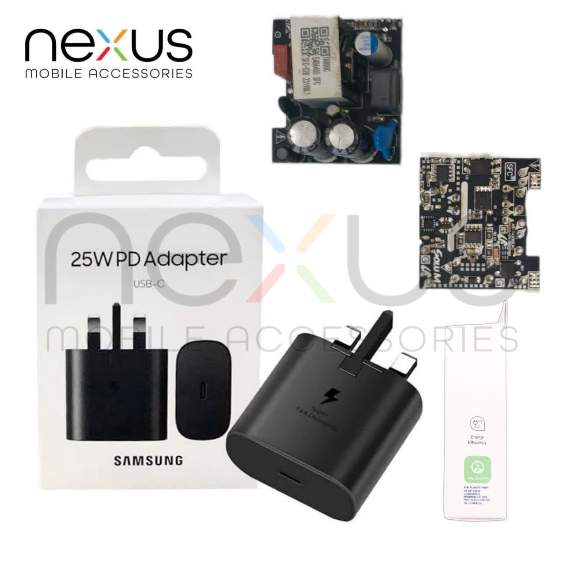 شارژر سامسونگ 25w PD ORG پک جدید(محیط زیستی) سوپر فست شارژ