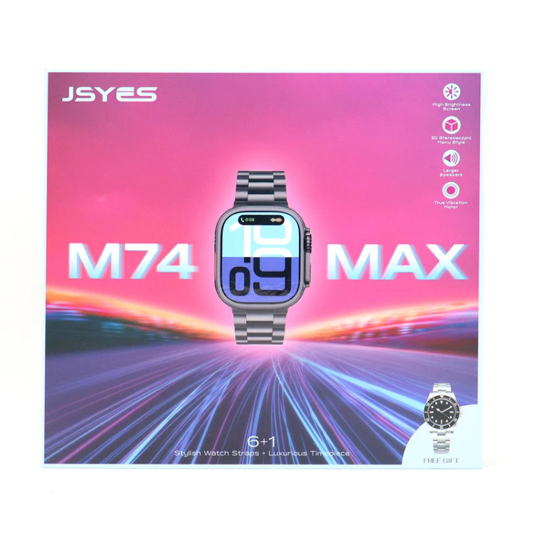 ساعت هوشمند شش بند m74 Max به همراه یک ساعت مچی