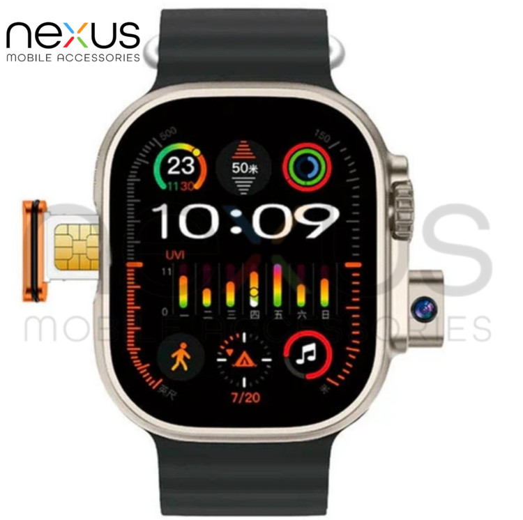 ساعت هوشمند jeyes ms33 ultra سیم کارت خور و دوربین دار با بند استیل