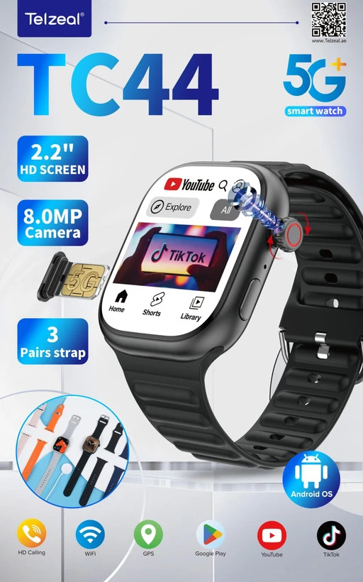 ساعت هوشمند تلزال مدل tc44 5g